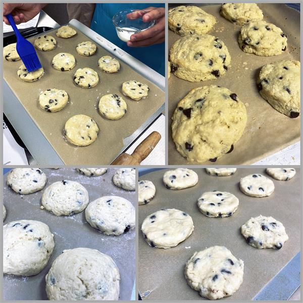 Cookie baking.